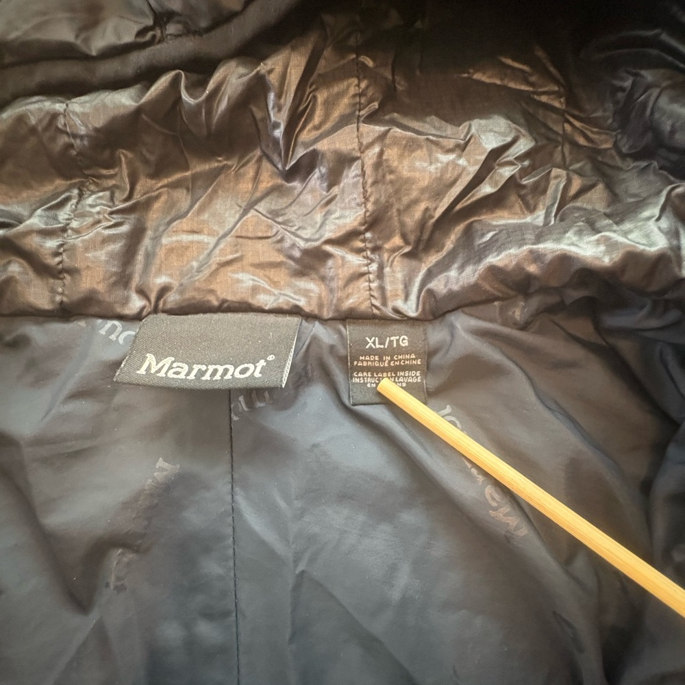 Marmot Men’s Black Ultralight Hooded Jacket XL - Picture 5 of 9